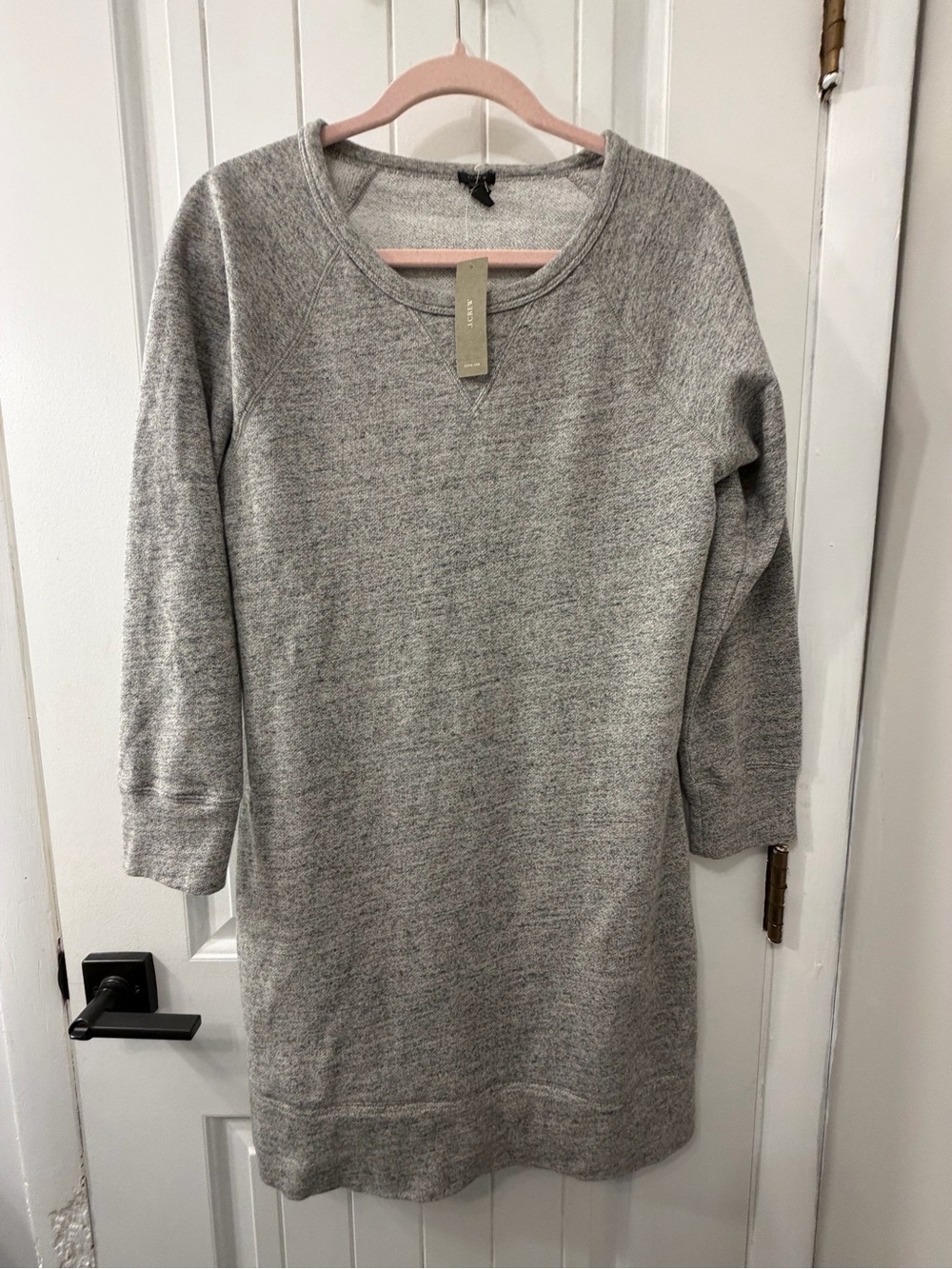 J. Crew Heather Gray Long Sleeve Sweatshirt Dress